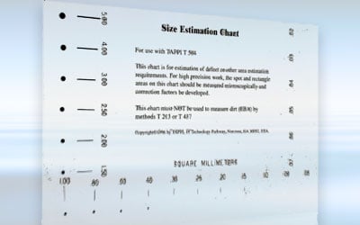 Tappi Size Estimation Chart Transparency