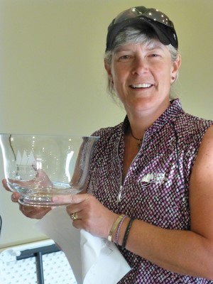 Michele Meggison with Trophy